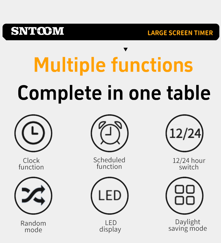 ST-839 หน้าจอขนาดใหญ่ตัวจับเวลา 2 