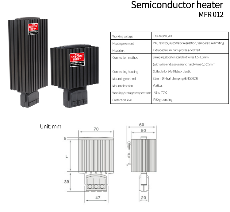 ตารางพารามิเตอร์ MFR 012