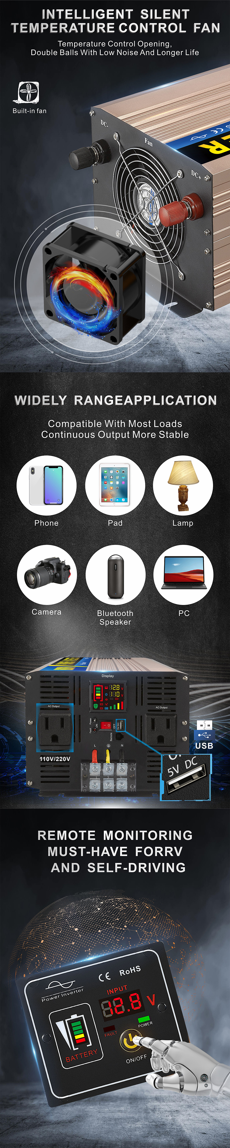 中性款 6000W 玫瑰金变器 2