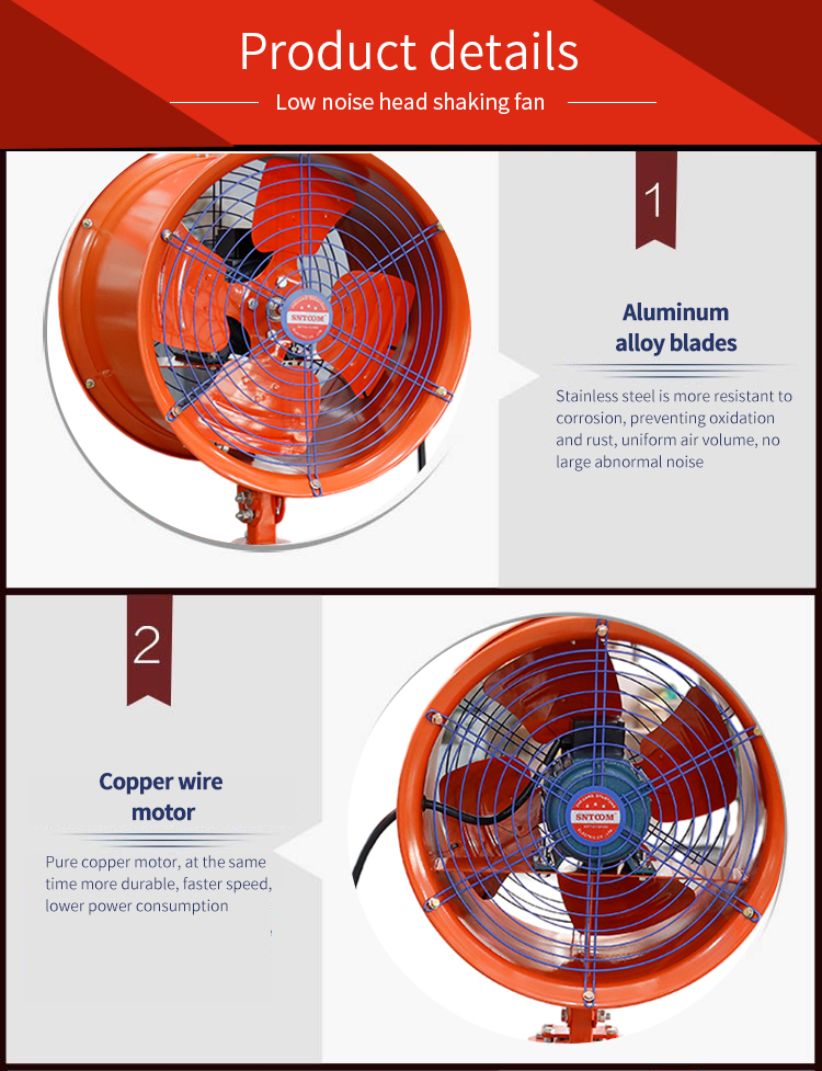 YTS พัดลมระบายอากาศหัวสั่นสะเทือนต่ำ (7) 
