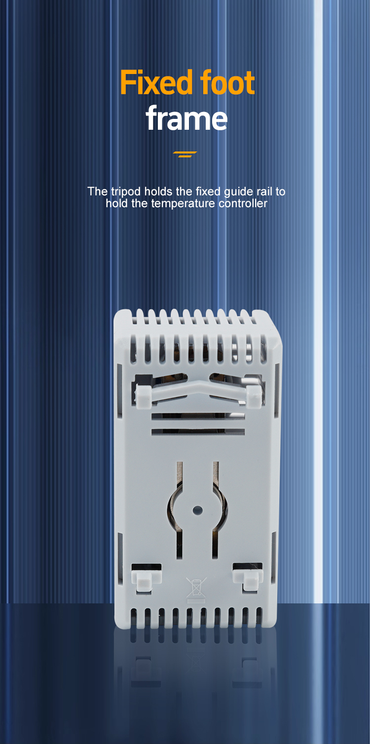 มุมมองด้านหลังของตัวควบคุมอุณหภูมิ 