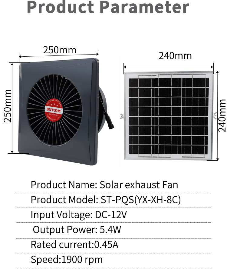 พัดลมไอเสียแสงอาทิตย์