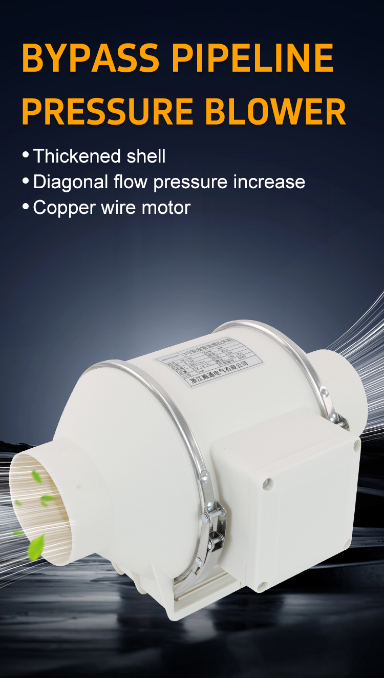 ST-100 OBLIQUE FLOW PIPILENE BOOSTER FAN 