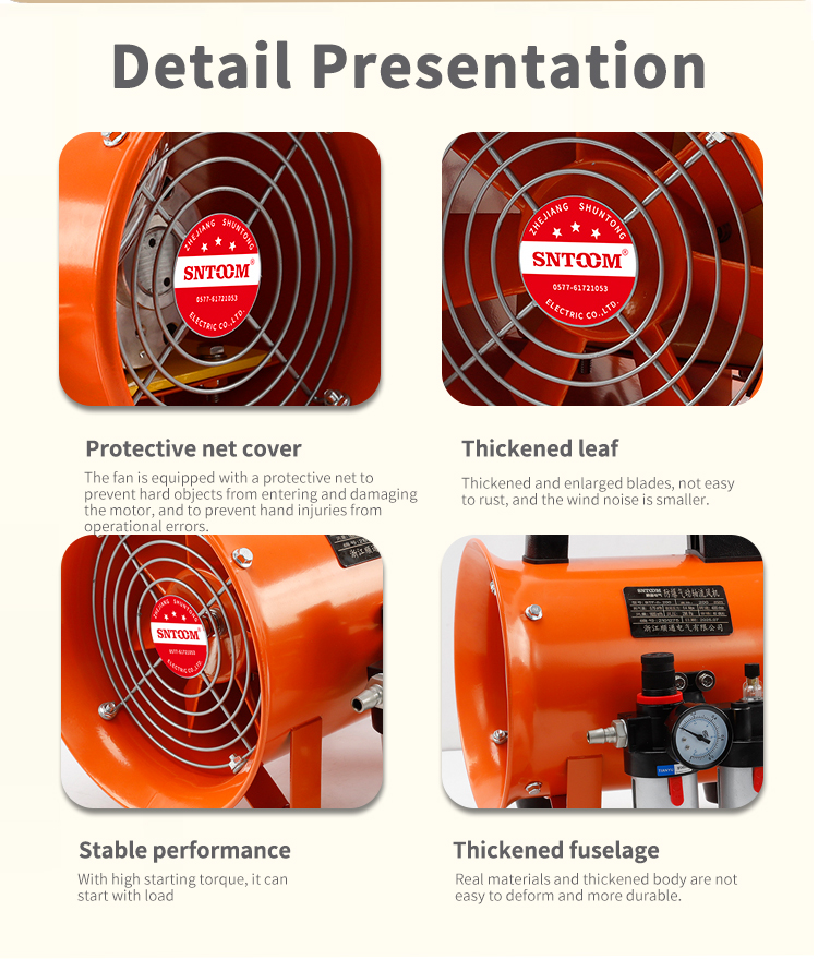 BTF-II-200 พัดลมไหลตามแนวแกนของการระเบิด