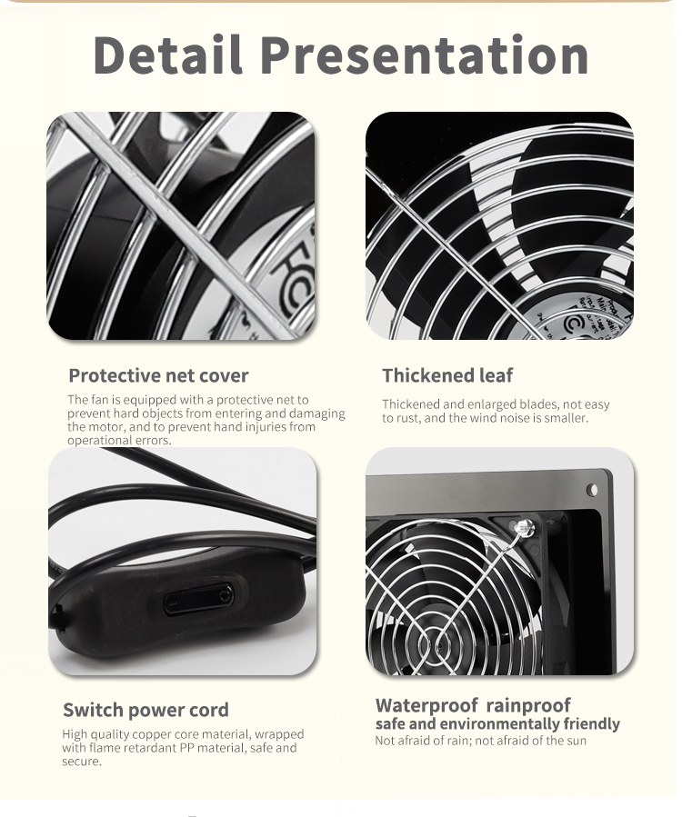 ST-3 ใน 1 พัดลมไอเสียแสงอาทิตย์ (1) 