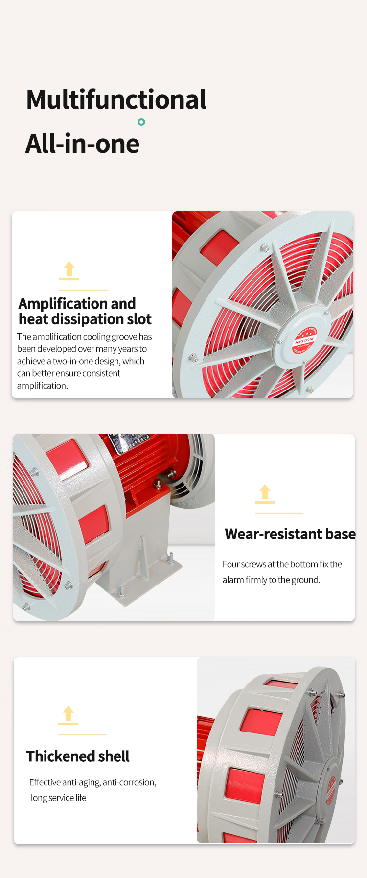 สัญญาณเตือนไฟฟ้า Decibel Electric JDW-400/450